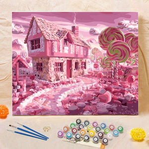 DIY Painting By Numbers - Candyland (16"x20" / 40x50cm)
