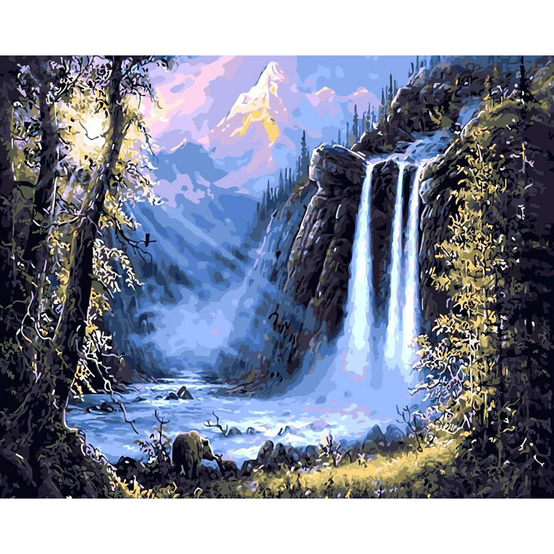 DIY Painting By Numbers - Fairyland Waterfall (16"x20" / 40x50cm)