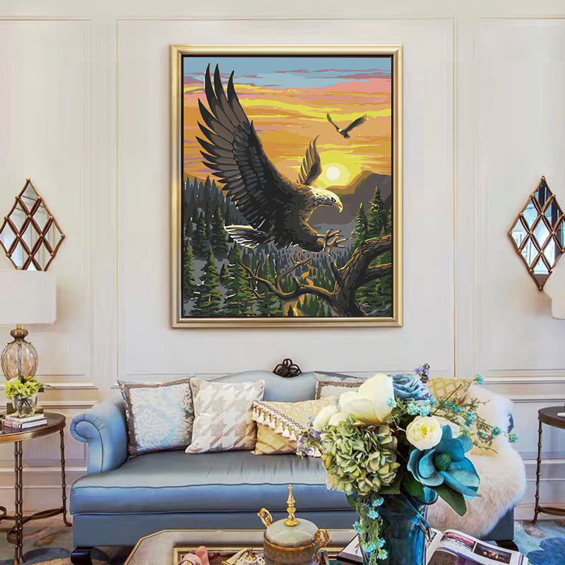 DIY Painting By Numbers -Eagle-0223  (16"x20" / 40x50cm)
