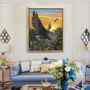 DIY Painting By Numbers -Eagle-0223  (16"x20" / 40x50cm)