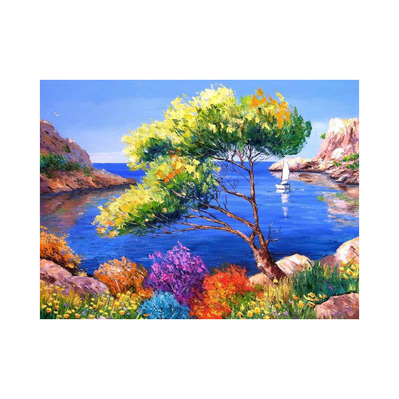 DIY Painting By Numbers -Colorful-0223  (16"x20" / 40x50cm)