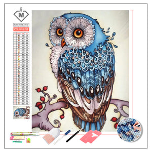 DIY Diamond Painting Kit  - Cartoon owl