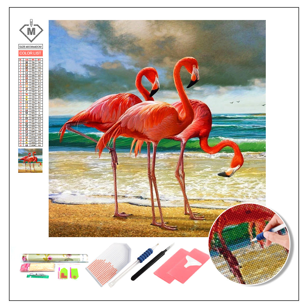 DIY Diamond Painting Kit  - Flamingo