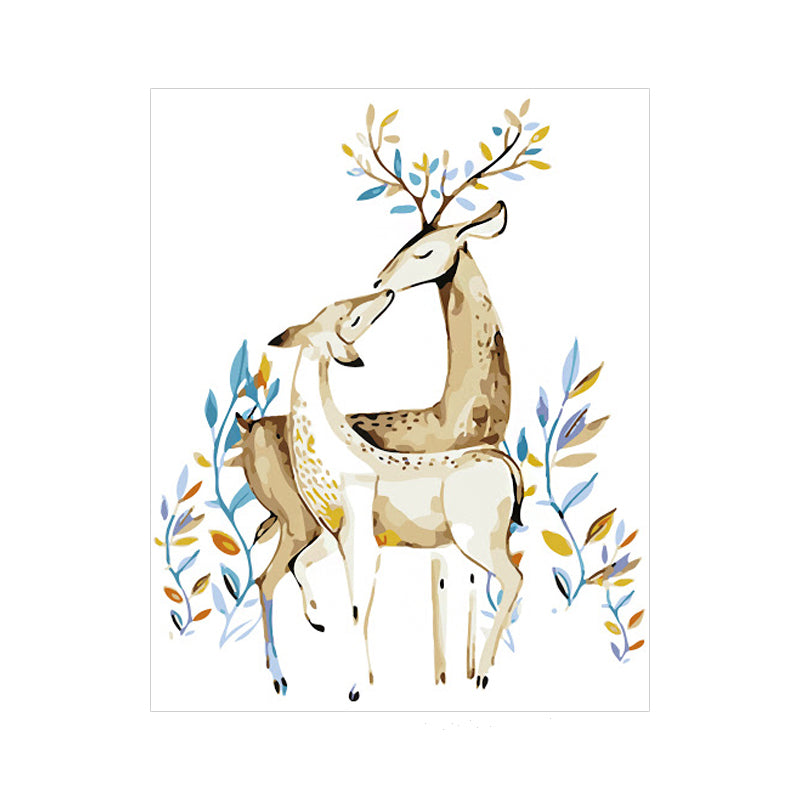 DIY Painting By Numbers - New Sika Deer (16"x20" / 40x50cm)