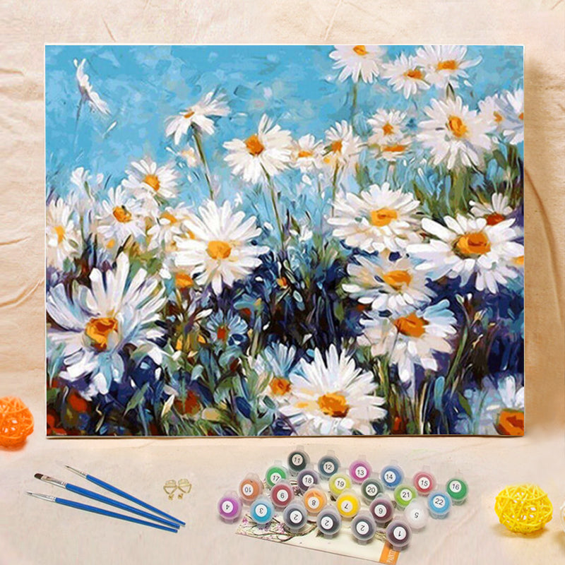 DIY Painting By Numbers - Flower (16"x20" / 40x50cm)