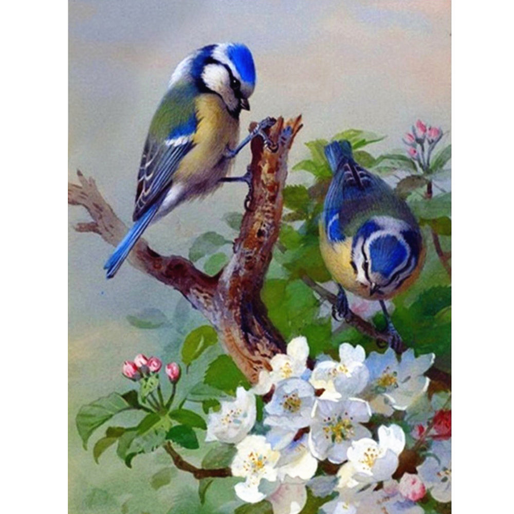 Bird on a Blue Flower Diamond Painting Kit - DIY – Diamond