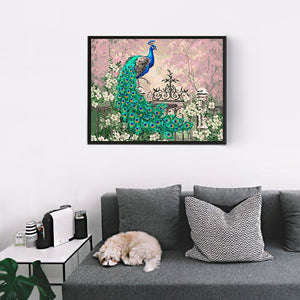 DIY Painting By Numbers - Peacock (16"x20" / 40x50cm)