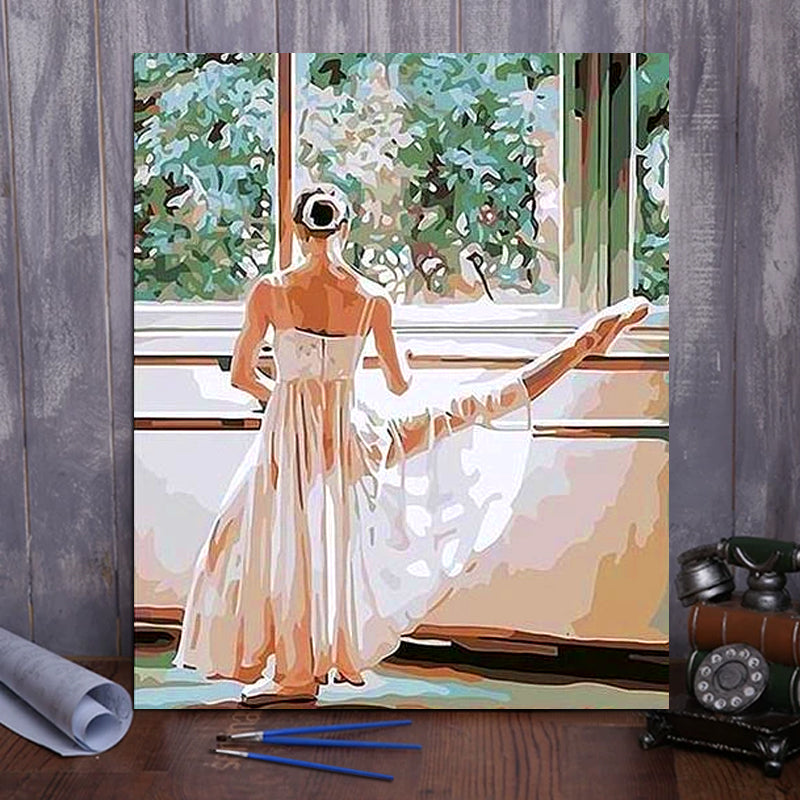 DIY Painting By Numbers - Ballet Dancer (16"x20" / 40x50cm)