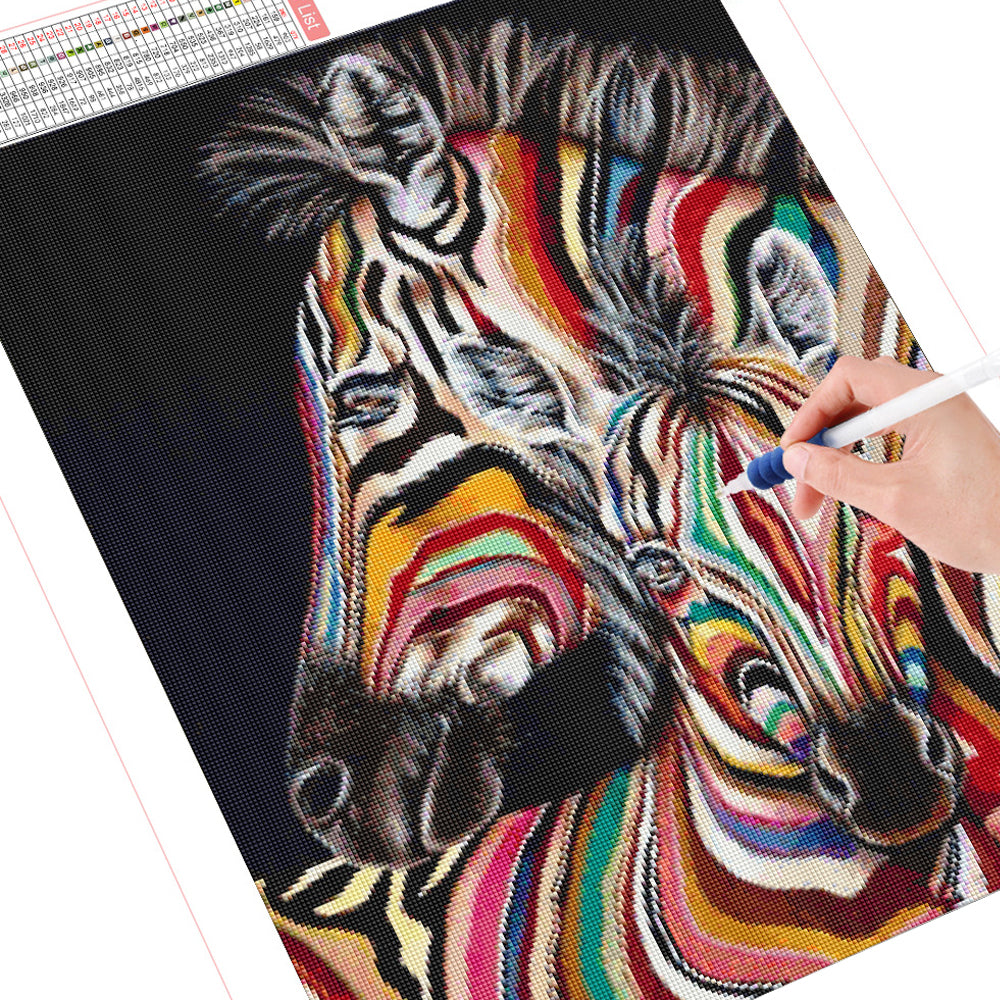 DIY Diamond Painting Kit  - Color zebra