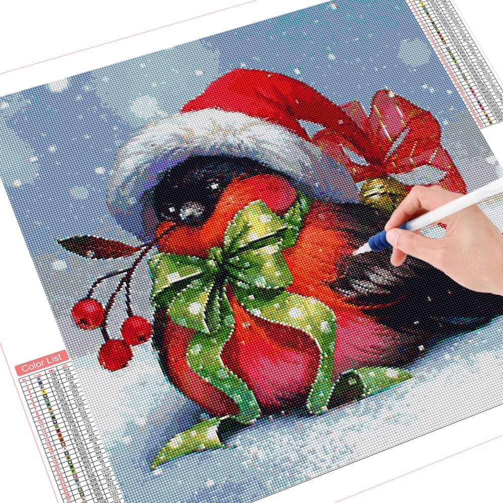 Christmas Bird Diamond Art Kit – All Diamond Painting Art