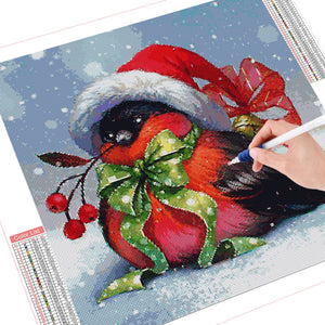 DIY Diamond Painting Kit  - Christmas bird