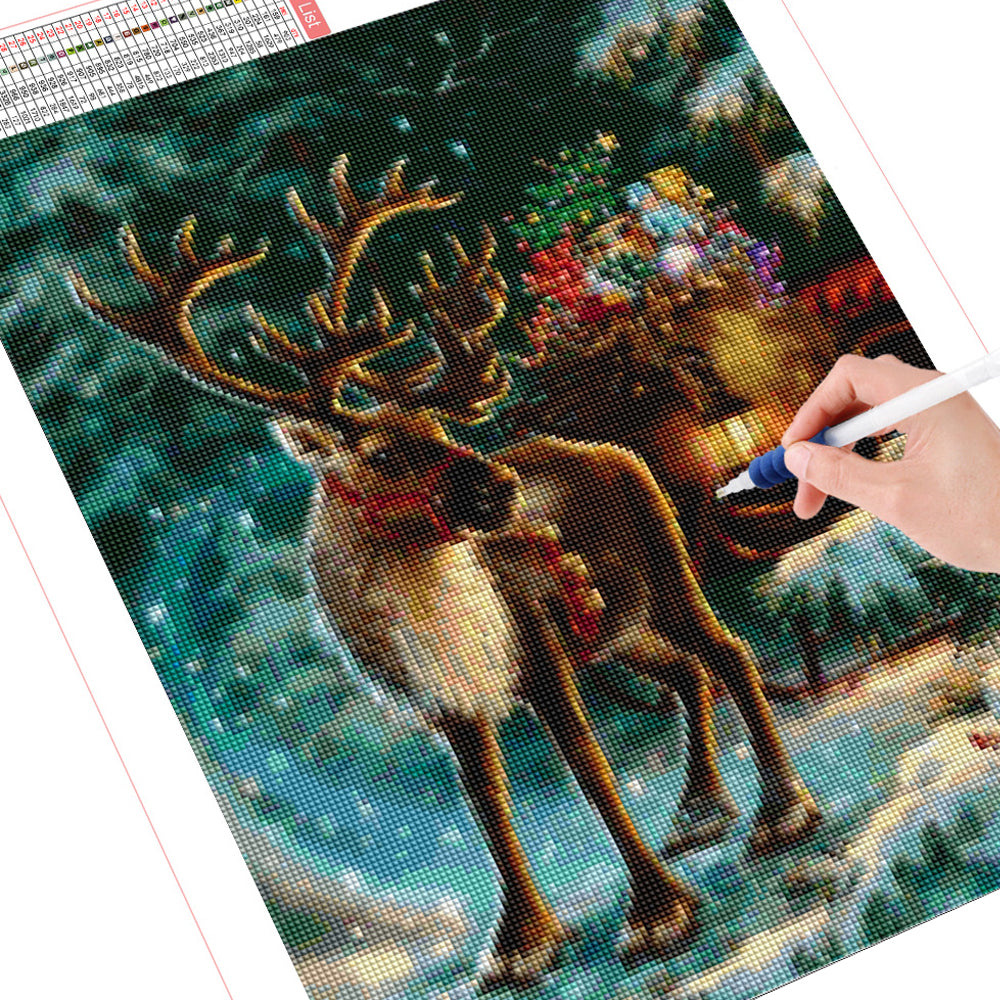 DIY Diamond Painting Kit  - Christmas deer