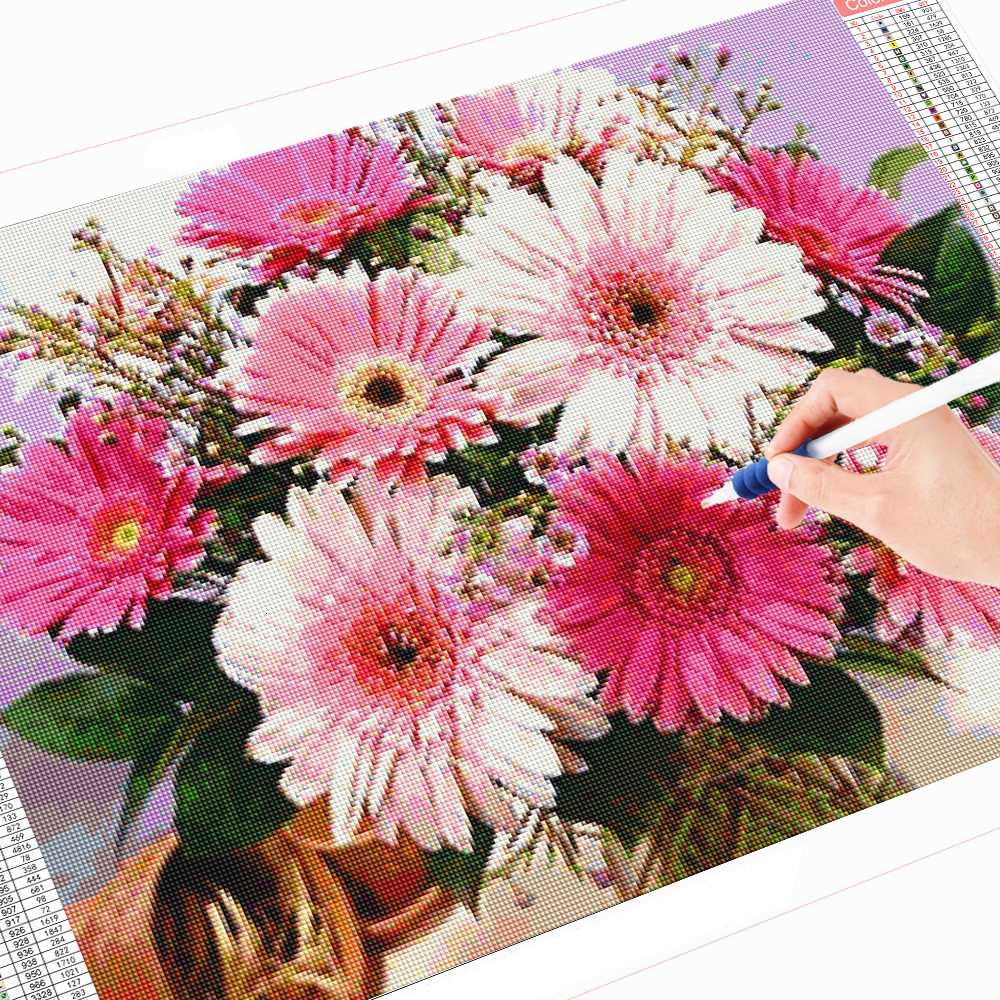 DIY Diamond Painting Kit  - Daisy flower
