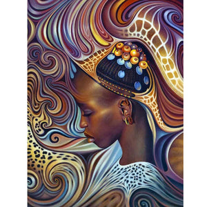 DIY Diamond Painting Kit  - African girl