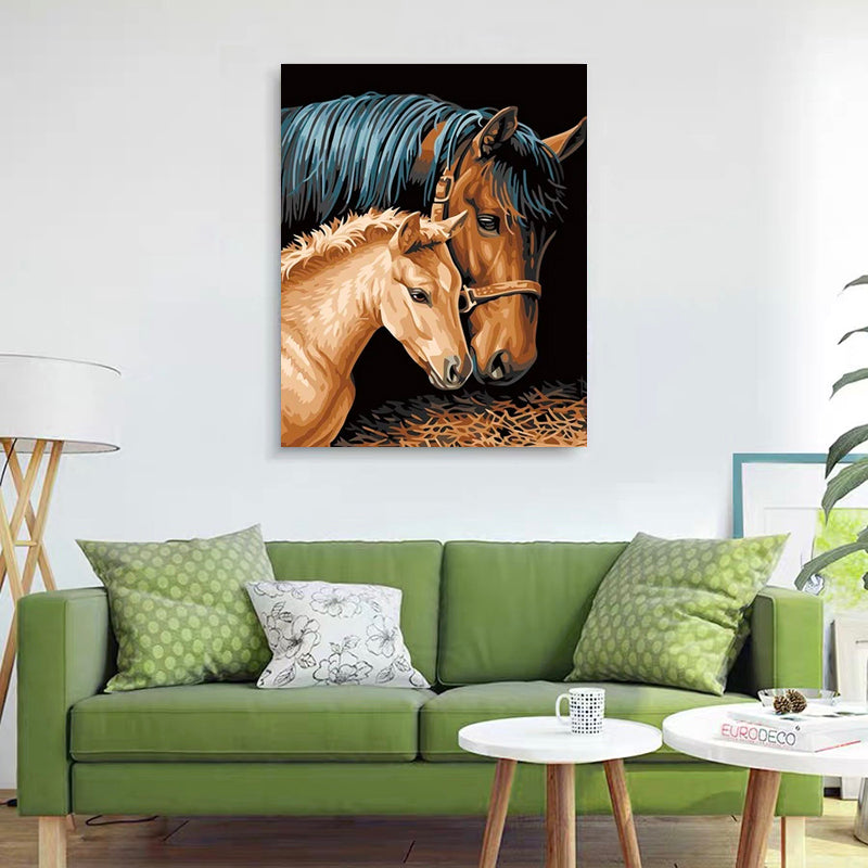 DIY Painting By Numbers - Horses(16"x20" / 40x50cm)