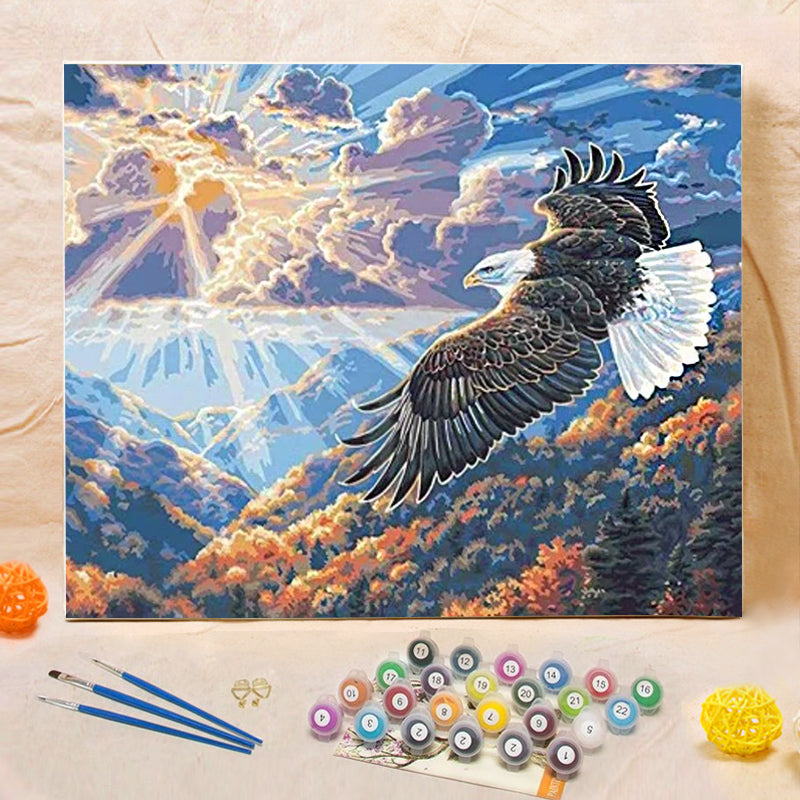 DIY Painting By Numbers -Eagle  (16"x20" / 40x50cm)