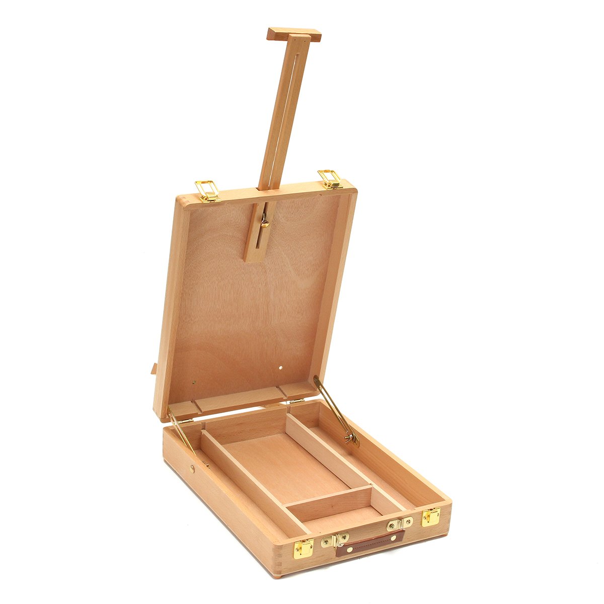 Wooden Desktop Easel & Storage Case