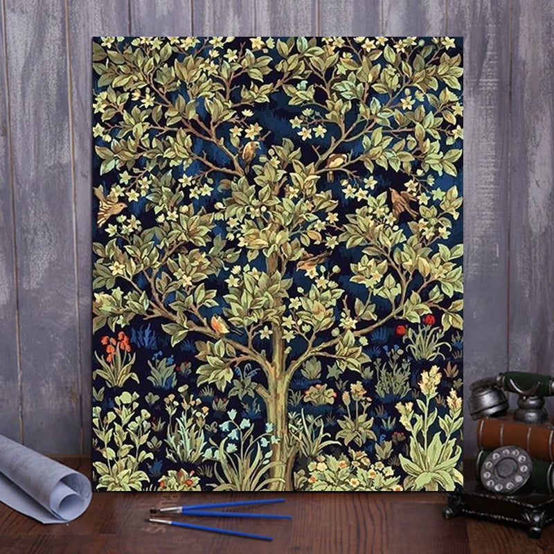 DIY Painting By Numbers -Tree Of Life (16"x20" / 40x50cm)